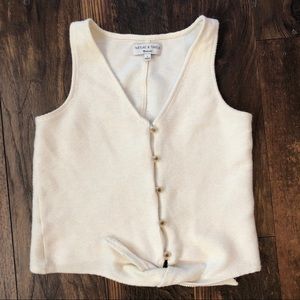 Madewell Texture & Thread Tie Tank